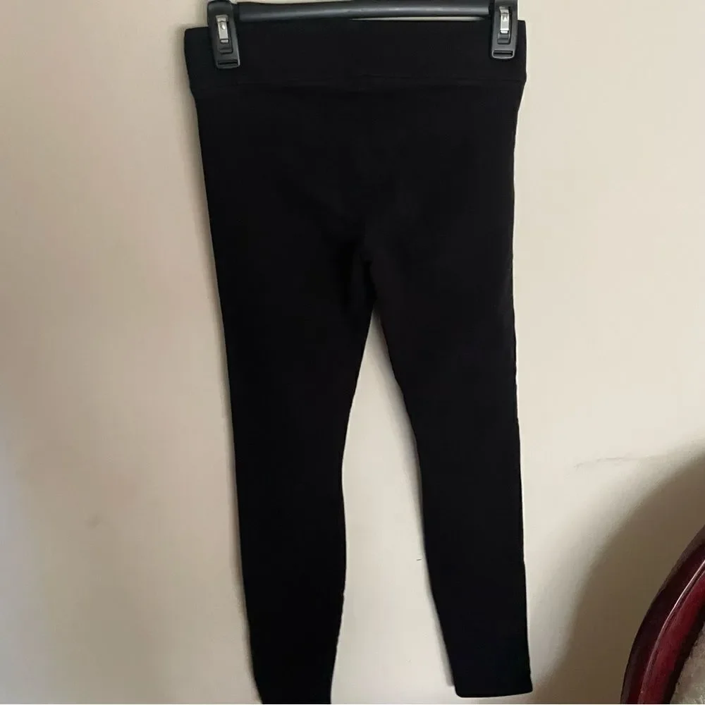 Helmut Lang Cocoon Cotton-Blend Black Legging- Size Small